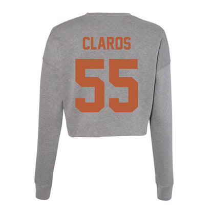 Texas - NCAA Women's Soccer : Sophia Claros - Women's Cropped Crew Fleece-1