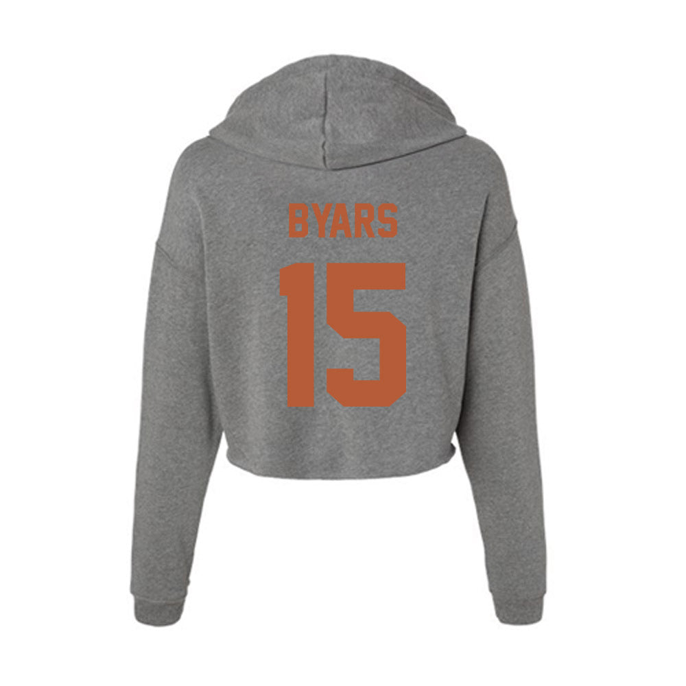 Texas - NCAA Women's Soccer : Trinity Byars - Women's Crop Fleece Hoodie-1