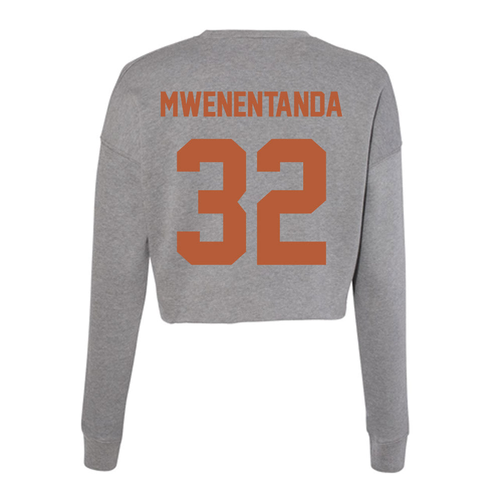 Texas - NCAA Women's Basketball : Ndjakalenga Mwenentanda - Women's Cropped Crew Fleece-1