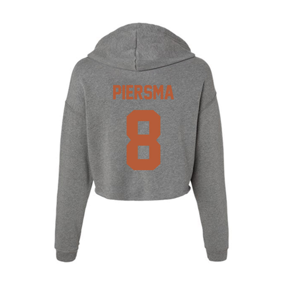Texas - NCAA Beach Volleyball : Brecht Piersma - Women's Crop Fleece Hoodie-1