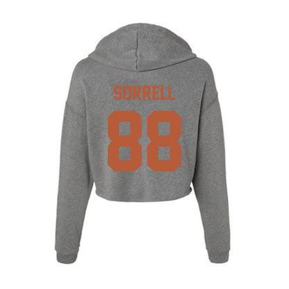 Texas - NCAA Football : Barryn Sorrell - Women's Crop Fleece Hoodie-1