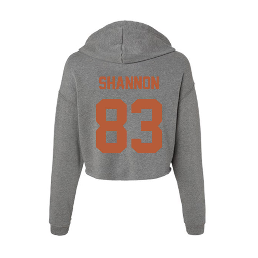 Texas - NCAA Football : Spencer Shannon - Women's Crop Fleece Hoodie-1