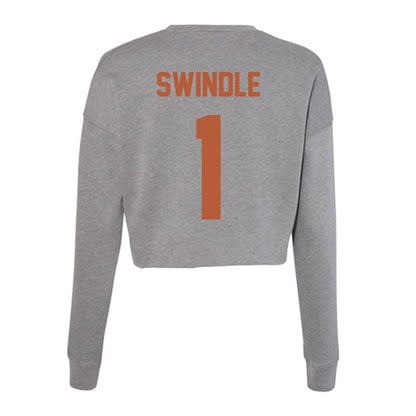 Texas - NCAA Women's Volleyball : Ella Swindle - Women's Cropped Crew Fleece-1