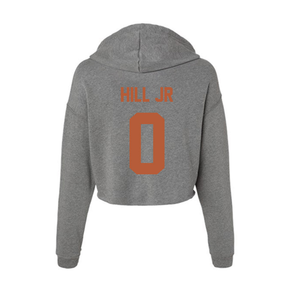 Texas - NCAA Football : Anthony Hill Jr - Women's Crop Fleece Hoodie-1