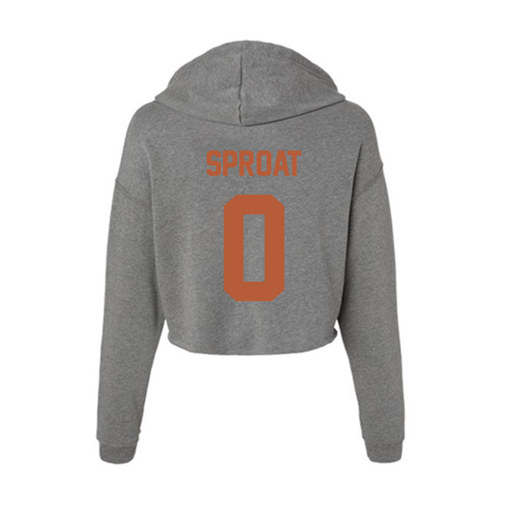 Texas - NCAA Women's Soccer : Kendall Sproat - Women's Crop Fleece Hoodie-1