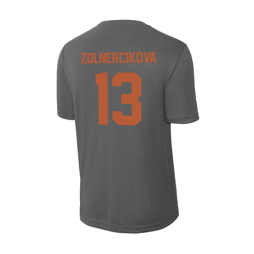 Texas - NCAA Beach Volleyball : Karin Zolnercikova - Activewear T-Shirt-1