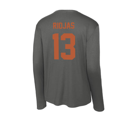 Texas - NCAA Baseball : Ruger Riojas - Activewear Long Sleeve T-Shirt-1