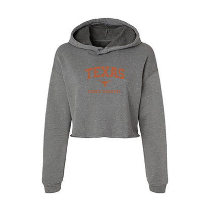 Texas - NCAA Women's Cross Country : Gabby Kearney - Women's Crop Fleece Hoodie-0