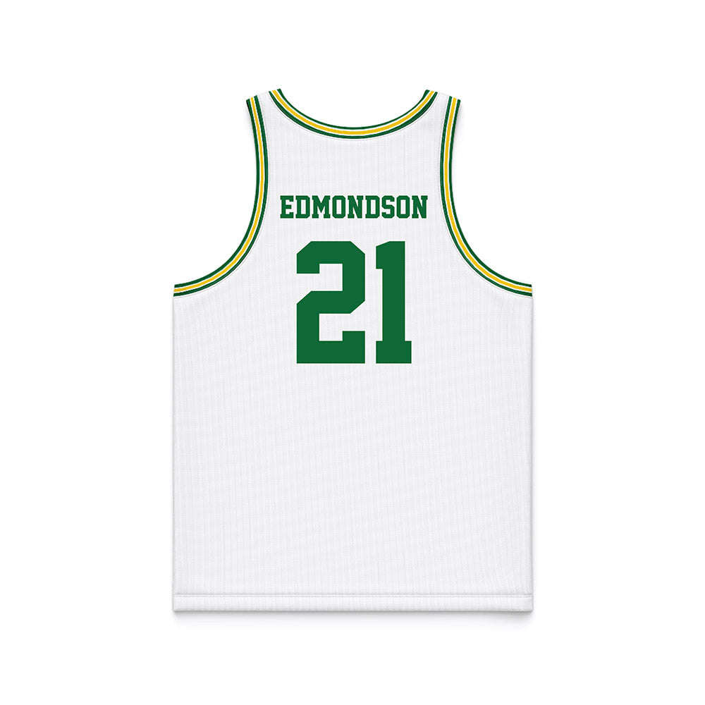 KYSU - NCAA Men's Basketball : Justin Edmondson - White Basketball Jersey-1