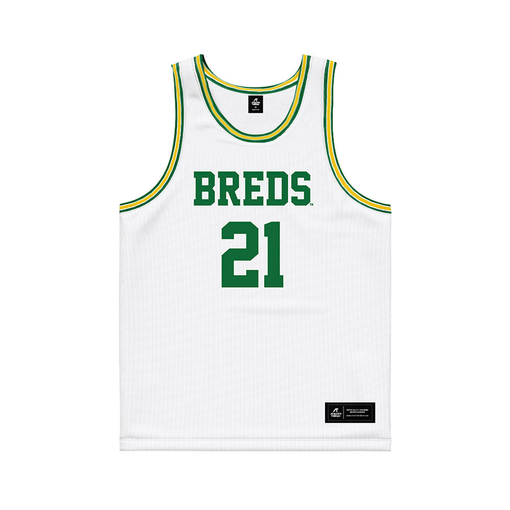 KYSU - NCAA Men's Basketball : Justin Edmondson - White Basketball Jersey-0