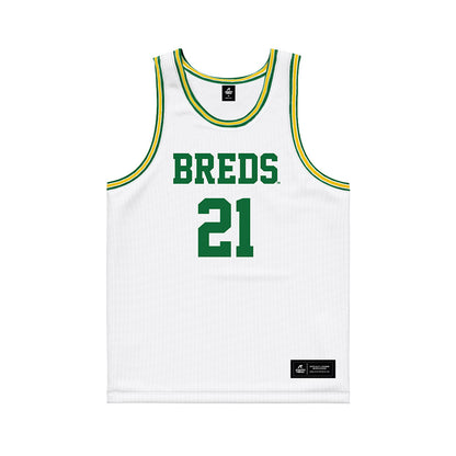 KYSU - NCAA Men's Basketball : Justin Edmondson - White Basketball Jersey-0