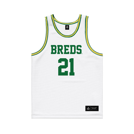 KYSU - NCAA Men's Basketball : Justin Edmondson - White Basketball Jersey-0