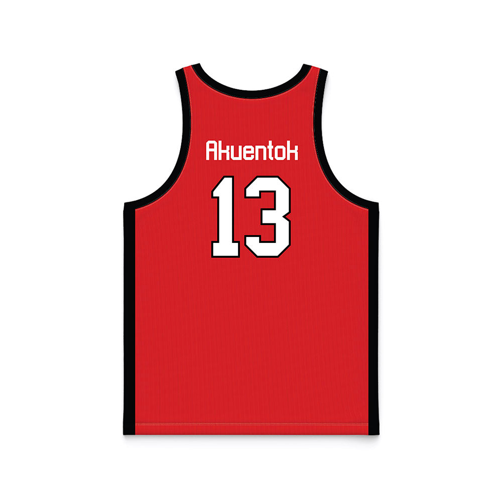 Texas Tech - NCAA Men's Basketball : Marial Akuentok - Basketball Jersey-1
