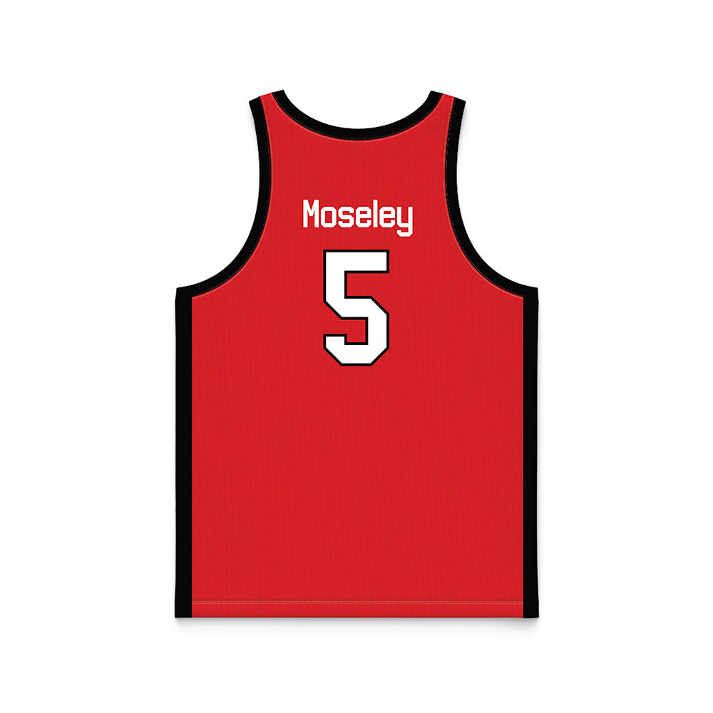 Texas Tech - NCAA Men's Basketball : Josiah Moseley - Basketball Jersey-1