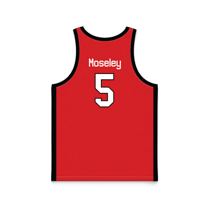 Texas Tech - NCAA Men's Basketball : Josiah Moseley - Basketball Jersey-1