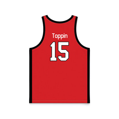Texas Tech - NCAA Men's Basketball : JT Toppin - Basketball Jersey-1