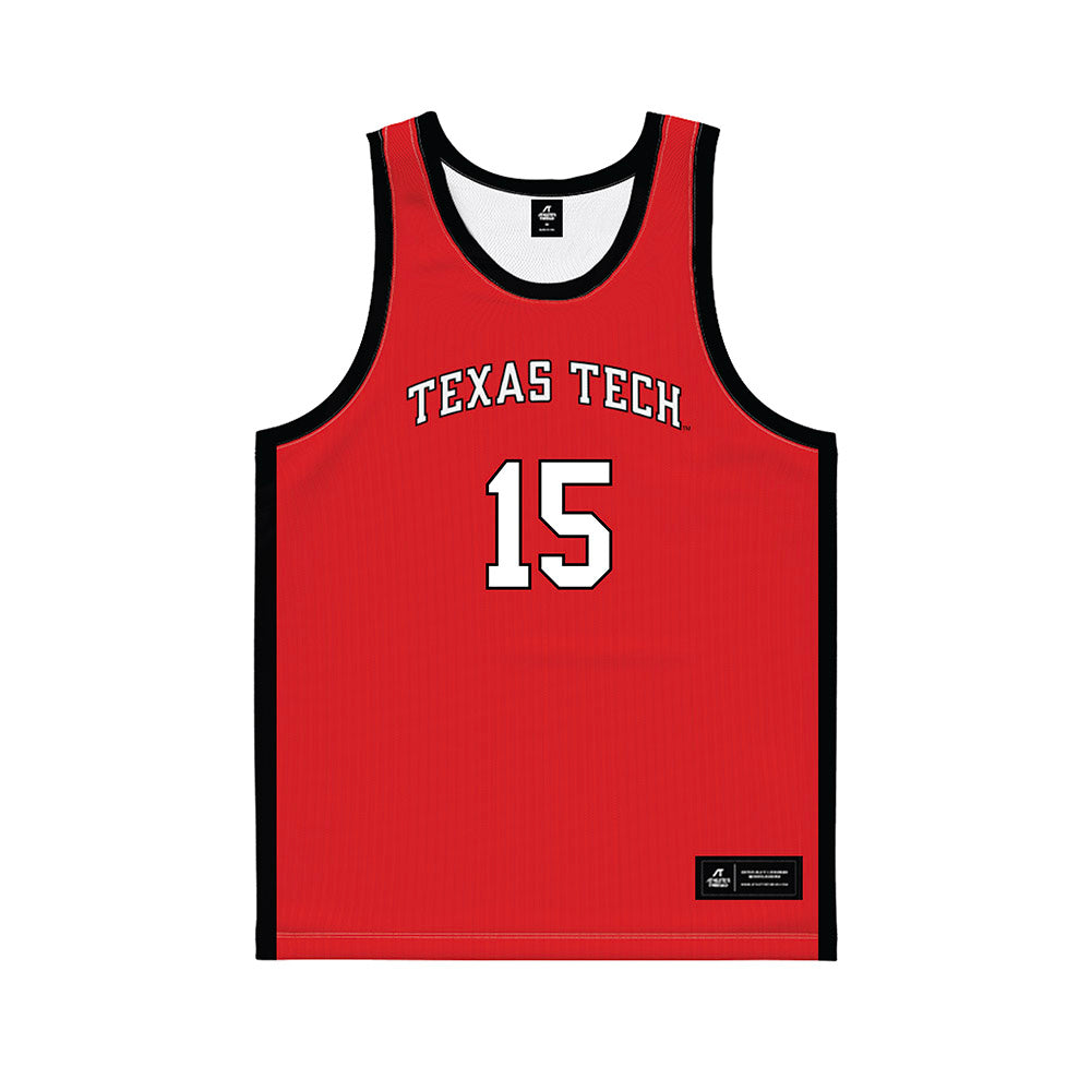 Texas Tech - NCAA Men's Basketball : JT Toppin - Basketball Jersey-0