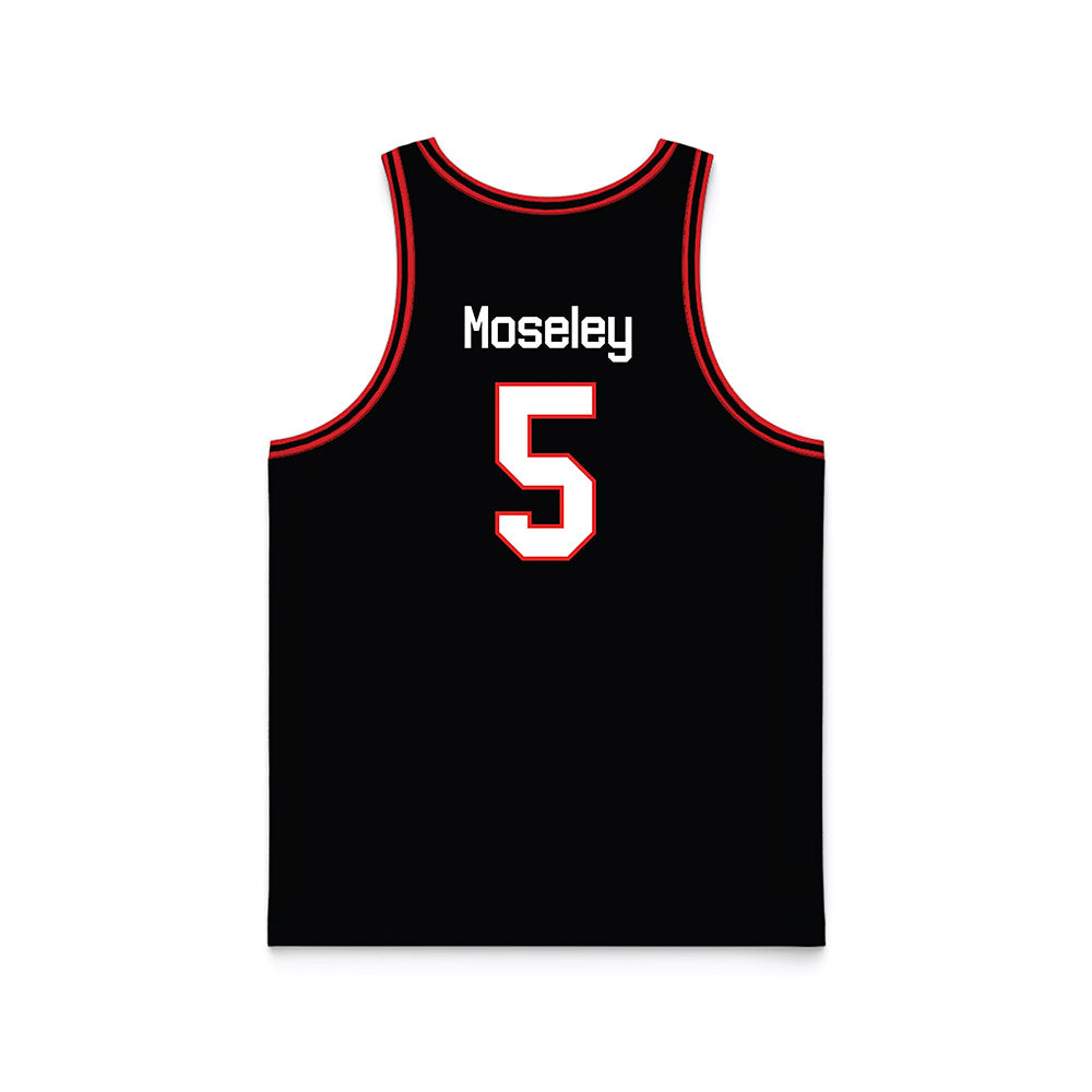 Texas Tech - NCAA Men's Basketball : Josiah Moseley - Basketball Jersey-1