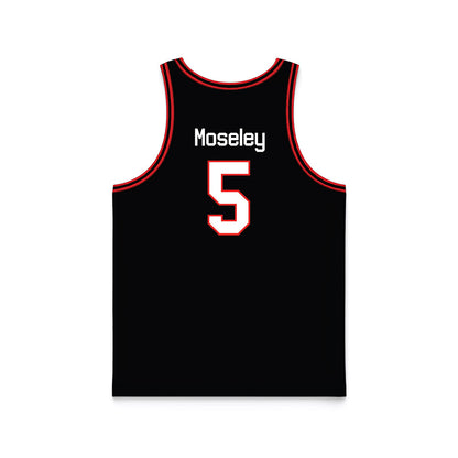Texas Tech - NCAA Men's Basketball : Josiah Moseley - Basketball Jersey-1