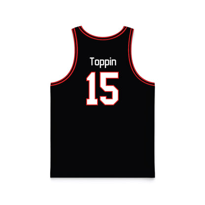 Texas Tech - NCAA Men's Basketball : JT Toppin - Basketball Jersey-1