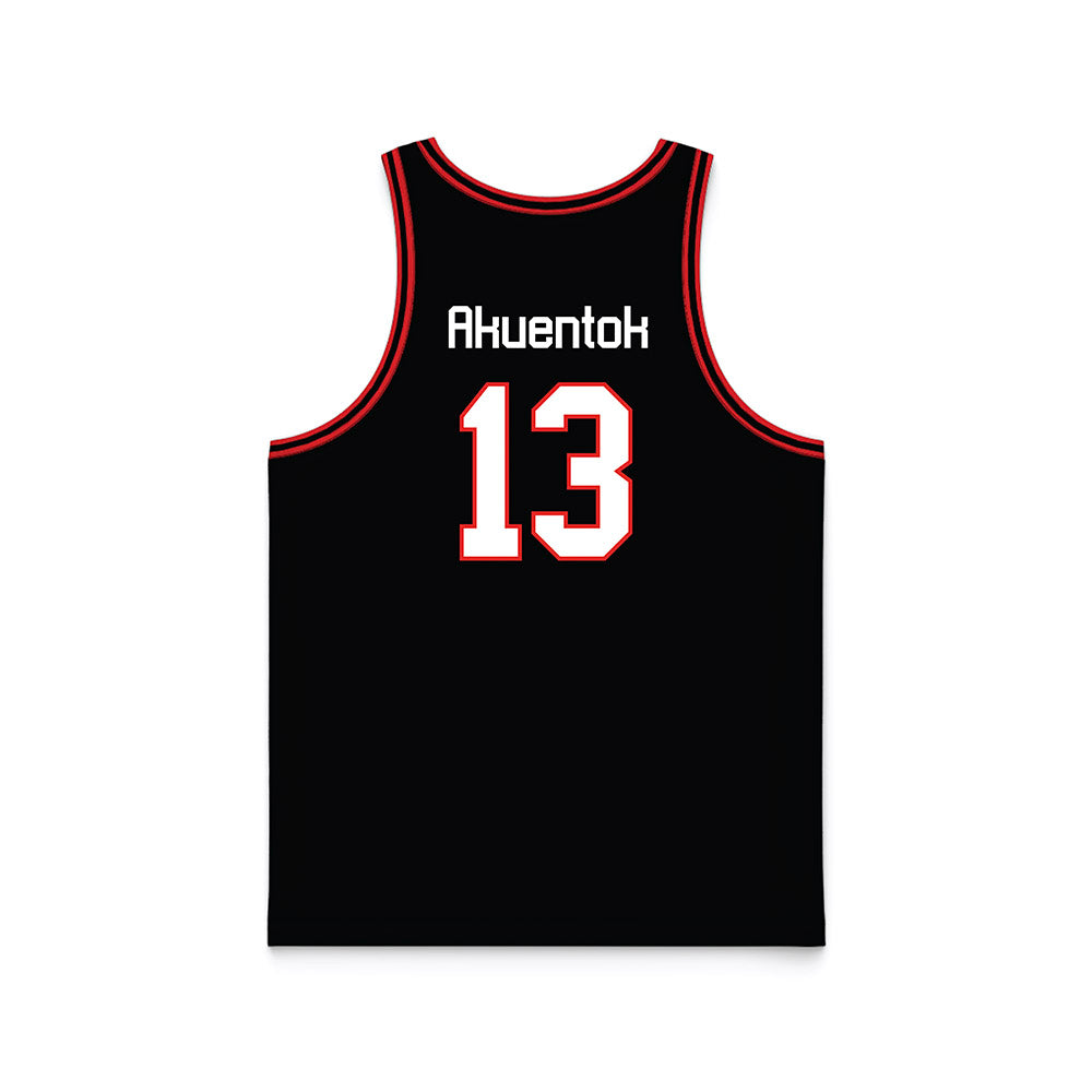 Texas Tech - NCAA Men's Basketball : Marial Akuentok - Basketball Jersey-1