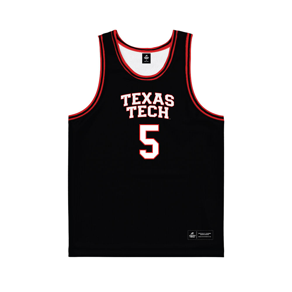 Texas Tech - NCAA Men's Basketball : Josiah Moseley - Basketball Jersey-0