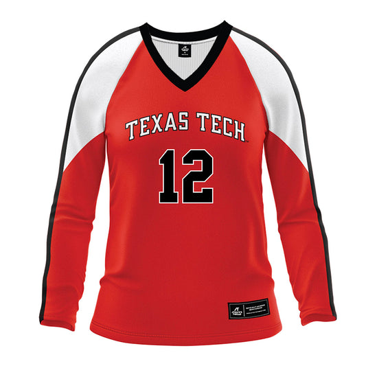Texas Tech - NCAA Women's Volleyball : Kallista Jioshvili ravva - Volleyball Jersey-0
