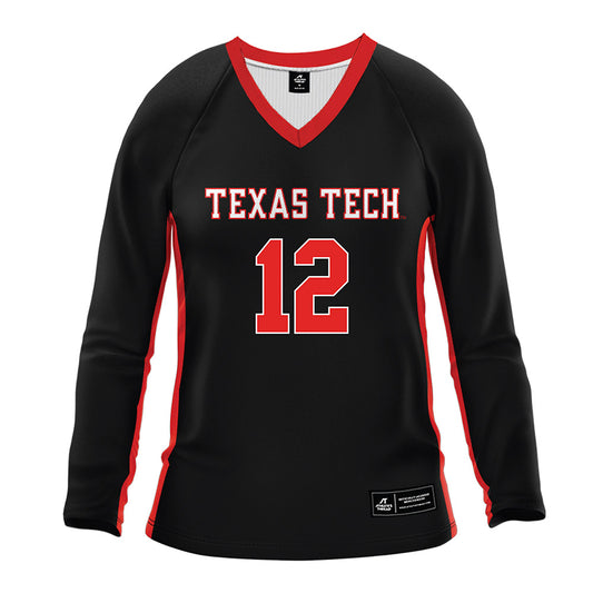 Texas Tech - NCAA Women's Volleyball : Kallista Jioshvili ravva - Volleyball Jersey-0