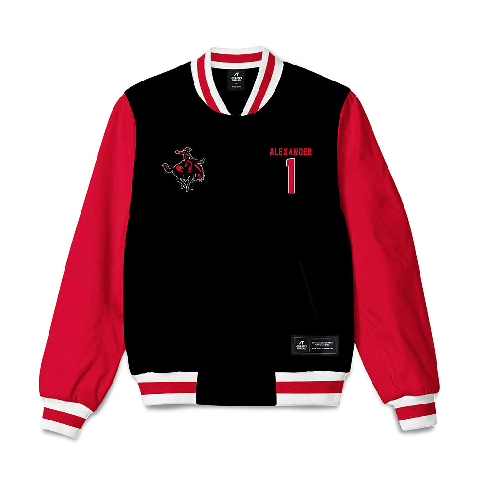 NWOSU - NCAA Men's Basketball : Max Alexander - Bomber Jacket-0