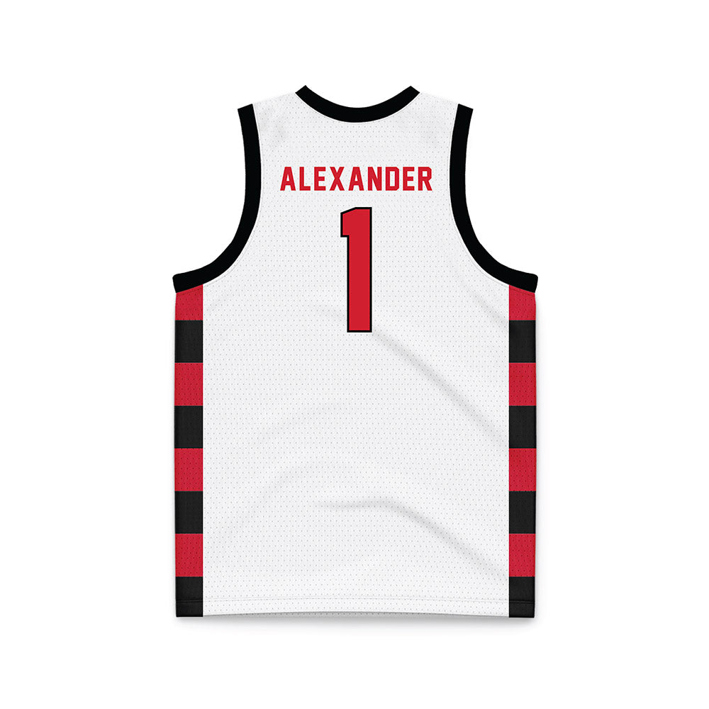 NWOSU - NCAA Men's Basketball : Max Alexander - White Basketball Jersey-1