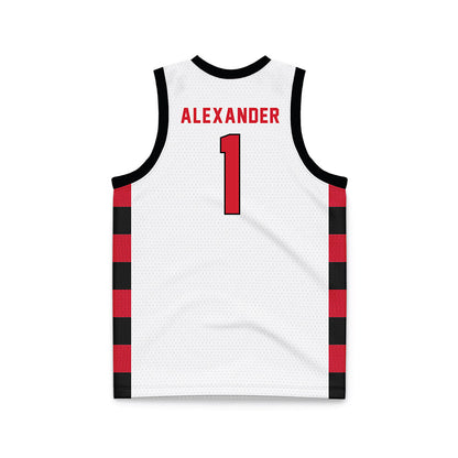 NWOSU - NCAA Men's Basketball : Max Alexander - White Basketball Jersey-1
