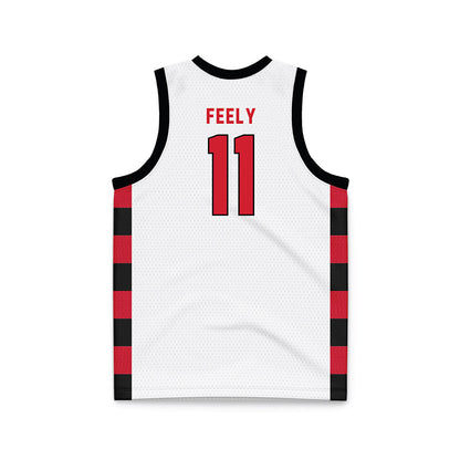 NWOSU - NCAA Men's Basketball : Jackson Feely - White Basketball Jersey-1