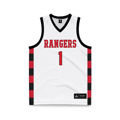 NWOSU - NCAA Men's Basketball : Max Alexander - White Basketball Jersey-0