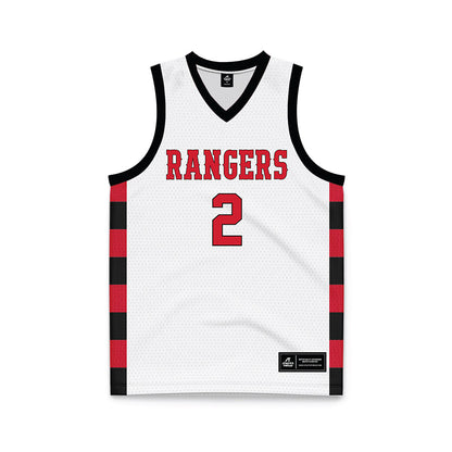 NWOSU - NCAA Men's Basketball : Justin Norris - White Basketball Jersey-0