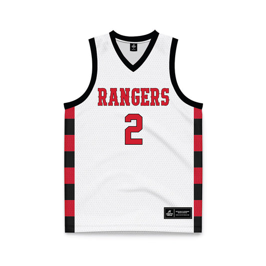 NWOSU - NCAA Men's Basketball : Justin Norris - White Basketball Jersey-0