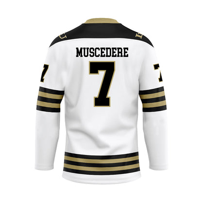 Lindenwood - NCAA Women's Ice Hockey : Ellie Muscedere - White Hockey Jersey-1