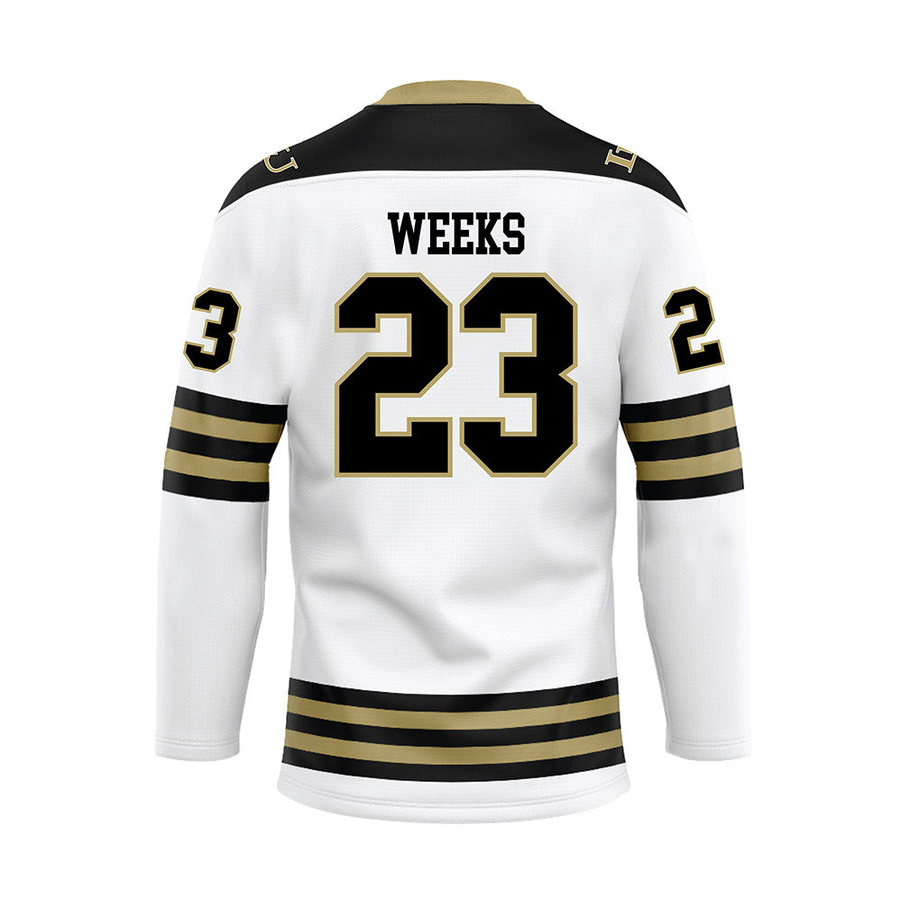 Lindenwood - NCAA Women's Ice Hockey : Josey Weeks - White Hockey Jersey-1