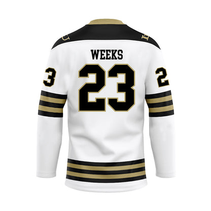 Lindenwood - NCAA Women's Ice Hockey : Josey Weeks - White Hockey Jersey-1