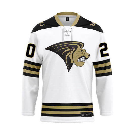 Lindenwood - NCAA Women's Ice Hockey : Tatem Starlight-Yellowfly - White Hockey Jersey-0