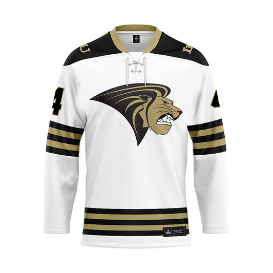 Lindenwood - NCAA Women's Ice Hockey : Paige Cline - White Hockey Jersey-0