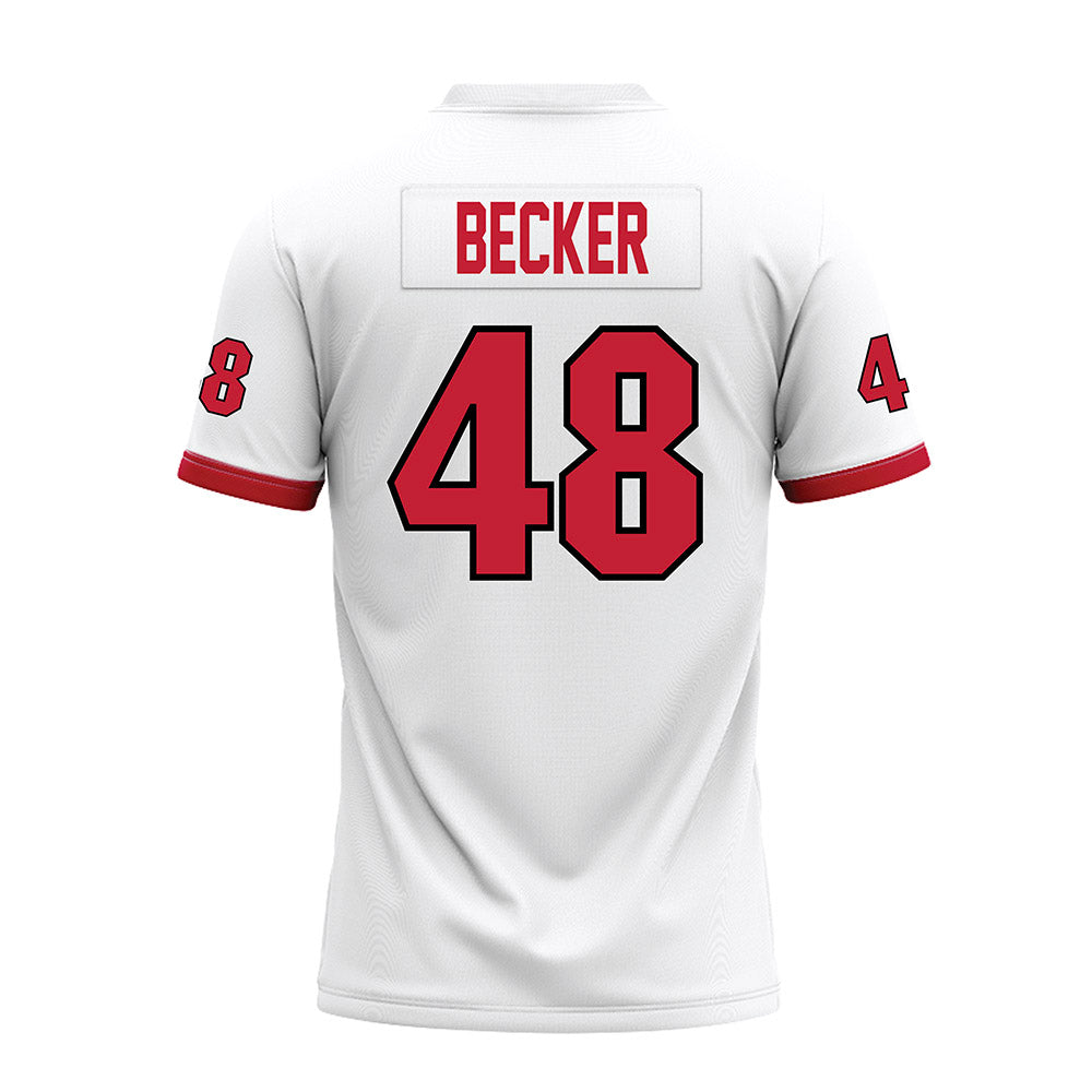 Miami of Ohio - NCAA Football : Chase Becker - White Premium Football Jersey
