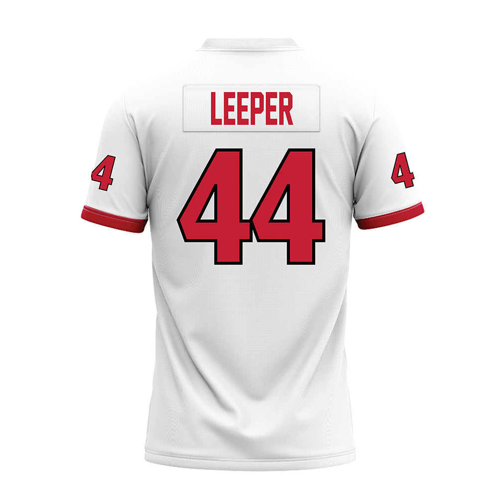 Miami of Ohio - NCAA Football : Grant Leeper - White Premium Football Jersey-1