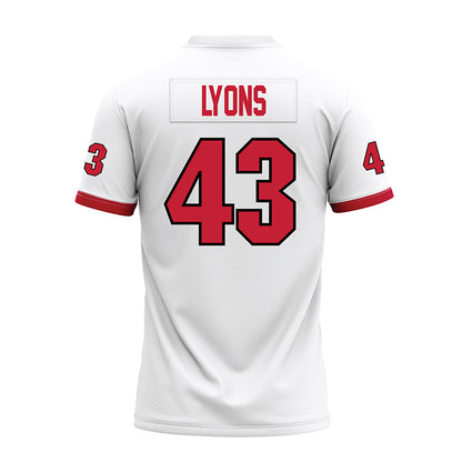 Miami of Ohio - NCAA Football : Grant Lyons - White Premium Football Jersey