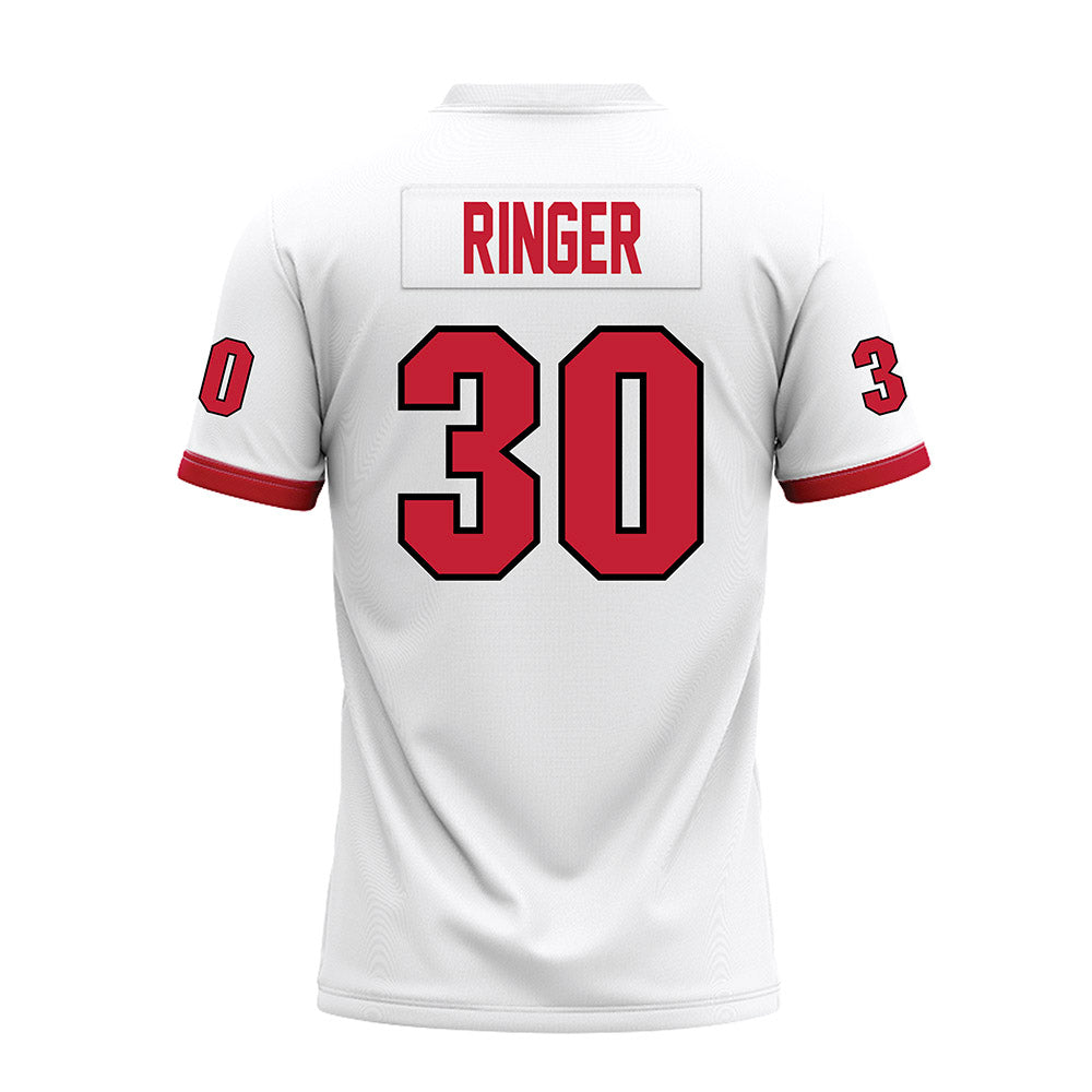 Miami of Ohio - NCAA Football : Josh Ringer - White Premium Football Jersey-1