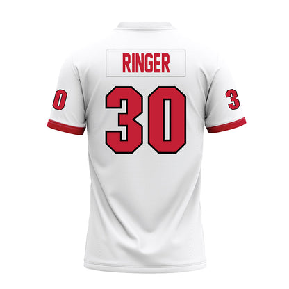 Miami of Ohio - NCAA Football : Josh Ringer - White Premium Football Jersey-1