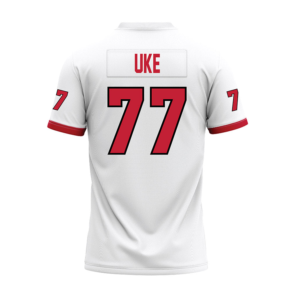 Miami of Ohio - NCAA Football : Austin Uke - White Premium Football Jersey-1