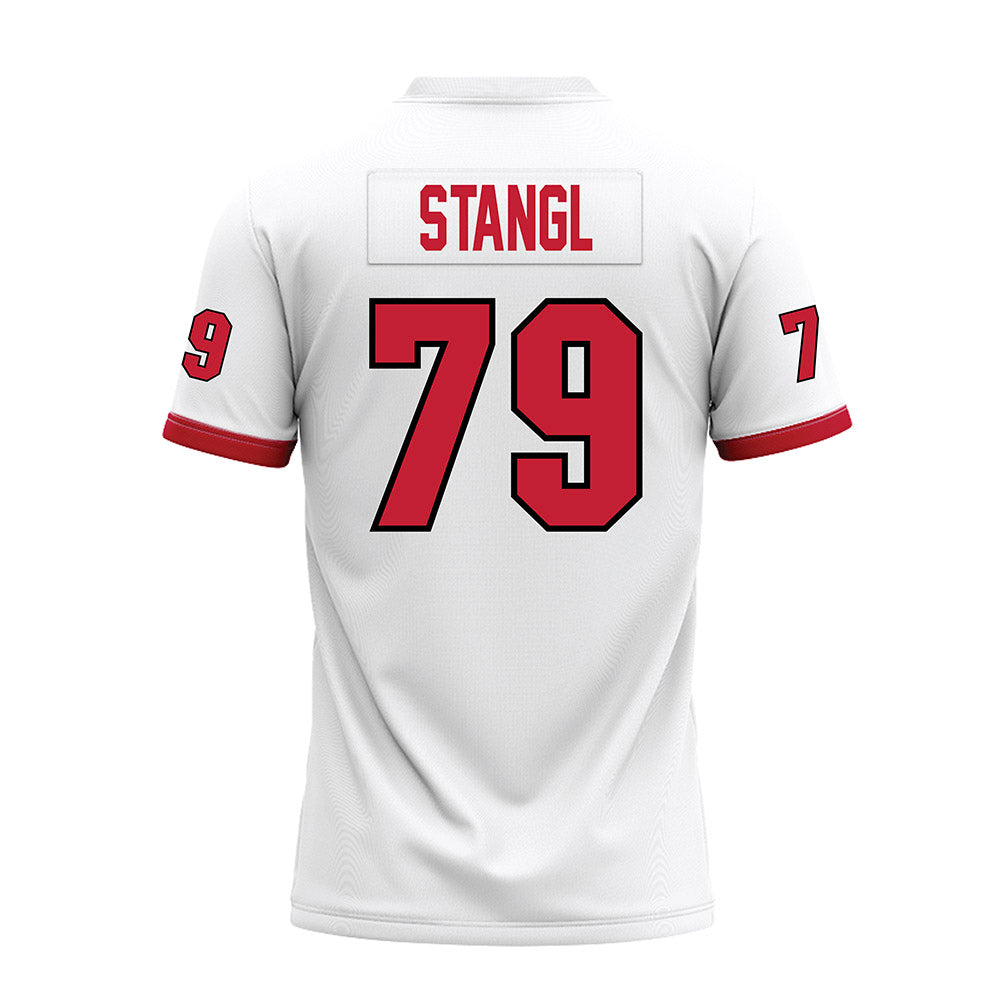 Miami of Ohio - NCAA Football : Jonathan Stangl - White Premium Football Jersey-1