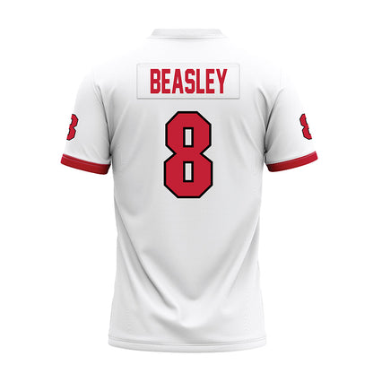 Miami of Ohio - NCAA Football : Koy Beasley - White Premium Football Jersey-1