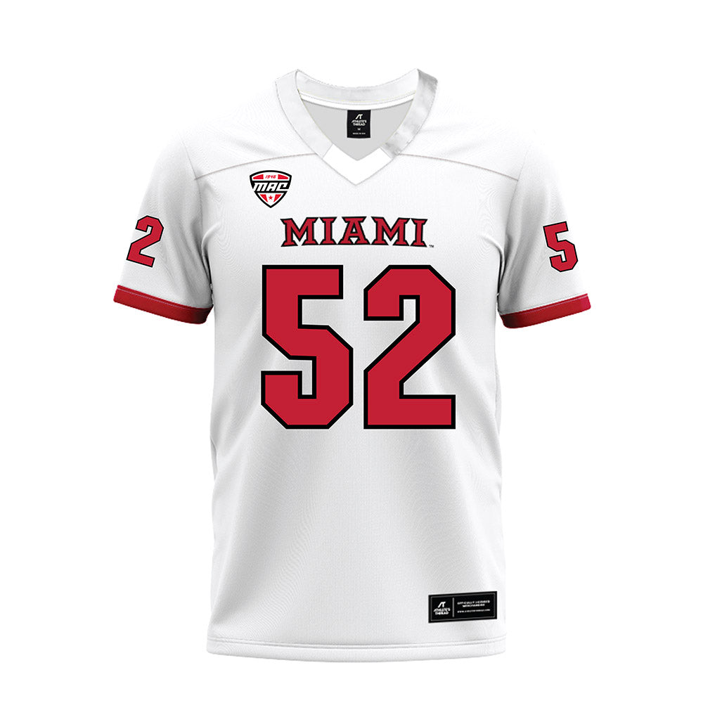 Miami of Ohio - NCAA Football : Nasir Washington - White Premium Football Jersey-0