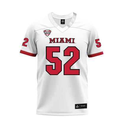 Miami of Ohio - NCAA Football : Nasir Washington - White Premium Football Jersey-0